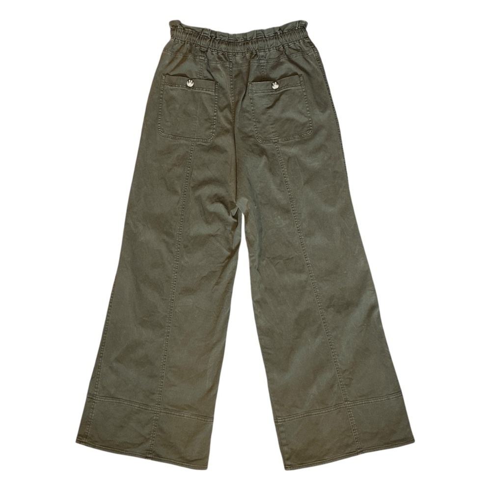 Splendid Annika Wide Leg Twill Pants Olive Khaki Green Women Small $188 RS4C720 - Picture 5 of 7